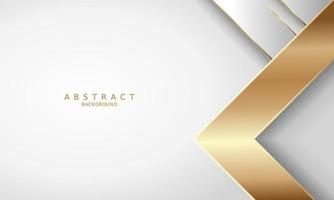 white luxury premium background and gold line. vector