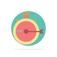 Launch Management Optimization Release Stopwatch Abstract Circle Background Flat color Icon vector