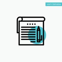 Assignment Job Application Test Line Icon Vector