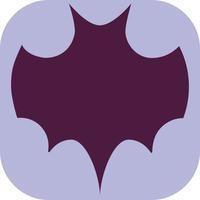 Purple bat, illustration, vector on a white background.