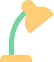 Yellow study lamp, illustration, on a white background. vector