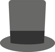 Tall hat, illustration, vector on white background.