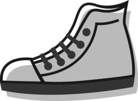 Running shoes, illustration, vector on white background.