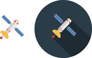 Big satellite ,illustration, vector on white background.