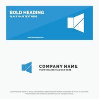 Bell Off Silent Twitter SOlid Icon Website Banner and Business Logo Template vector