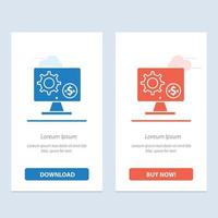 generador monitor configuración de pantalla equipo dinero azul y rojo descargar y comprar ahora web widget card templ vector
