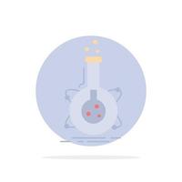 research laboratory flask tube development Flat Color Icon Vector