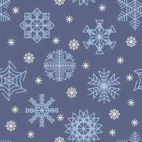 Beautiful Snowflakes Pattern vector