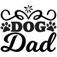 dog dad design vector