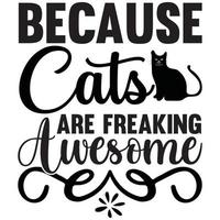 because cats are freaking awesome vector