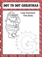 Dot to Dot Christmas Alphabet vector