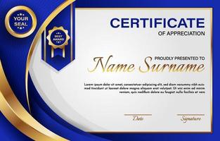 Certificate of Appreciation Template vector