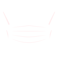 Liniensymbol für medizinische Gesichtsmaske png