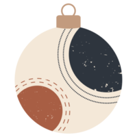 bola de adorno navideño estilo boho png