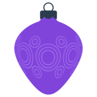 Boule de boule de Noël plate png