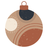 bola de adorno navideño estilo boho png