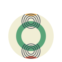 bola de adorno de navidad de arte moderno png