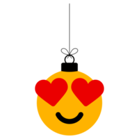 emoji emozione viso Natale fronzolo palla png