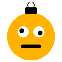 emoji emotion face christmas bauble ball png