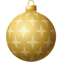 bola de natal dourada luxo pendurado bugiganga png
