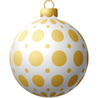 bola de navidad dorada adorno colgante de lujo png