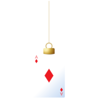 Casino-Poker-Karten-Weihnachtskugel png