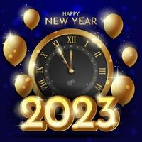 cuenta regresiva año nuevo 2023 concepto vector