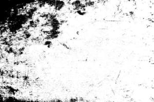 Vector grunge black and white distress texture wall background.