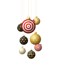 target arrow christmas bauble isolated graphic png