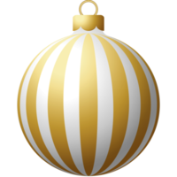 bola de navidad dorada adorno colgante de lujo png