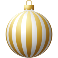 d'oro Natale palla lusso sospeso fronzolo png