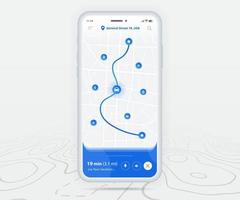 Map GPS navigation ux ui concept, Smartphone map application and destination pinpoint on screen, App search map navigate, Technology map, City navigation maps, City street, tracking, location, Vector