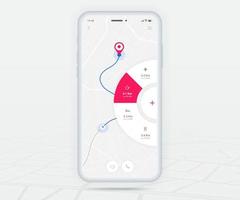 Map GPS navigation app ux ui concept, Mobile map application, Smartphone App search map navigation, Technology map, City navigate maps, City street, gps tracking, Location tracker, Vector illustration