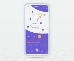 Map GPS navigation app ux ui concept, Mobile map application, Smartphone App search map navigation, Technology map, City navigation maps, City street, gps tracking, Location tracker, Vector
