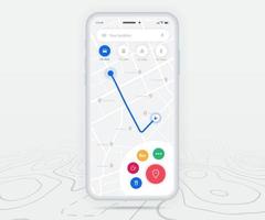 Map GPS navigation app ux ui concept, Mobile map application, Smartphone App search map navigation, Technology map, City navigation maps, City street, gps tracking, Location tracker, Vector