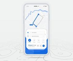 mapa gps navegación ux ui concepto, aplicación de mapa de teléfono inteligente y punto de destino en pantalla, mapa de búsqueda de aplicaciones navegar, mapa de tecnología, mapas de navegación de la ciudad, calle de la ciudad, seguimiento, ubicación, vector