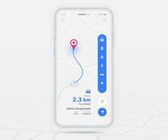 Map GPS navigation app ux ui concept, Mobile map application, Smartphone App search map navigation, Technology map, City navigate maps, City street, gps tracking, Location tracker, Vector illustration