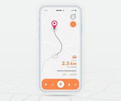 Map GPS navigation app ux ui concept, Mobile map application, Smartphone App search map navigation, Technology map, City navigation maps, City street, gps tracking, Location tracker, Vector