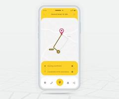 Map GPS navigation app ux ui concept, Mobile map application, Smartphone App search map navigation, Technology map, City navigation maps, City street, gps tracking, Location tracker, Vector