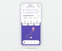 Map GPS navigation app ux ui concept, Mobile map application, Smartphone App search map navigation, Technology map, City navigate maps, City street, gps tracking, Location tracker, Vector illustration