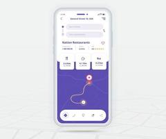 Map GPS navigation app ux ui concept, Mobile map application, Smartphone App search map navigation, Technology map, City navigate maps, City street, gps tracking, Location tracker, Vector illustration