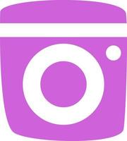 Clothing washer, illustration, vector on a white background.