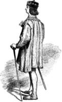 Louis XII, vintage illustration vector