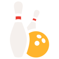 bowling pinnen en bal png