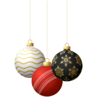 cricket sport christmas ball bauble isolated png