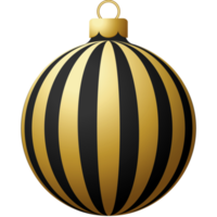 bola de navidad dorada adorno colgante de lujo png