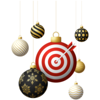 target arrow christmas bauble isolated graphic png