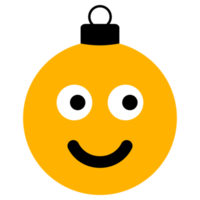 emoji emotie gezicht Kerstmis snuisterij bal png