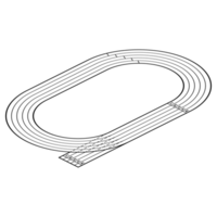 Laufstrecke isoliertes Symbol png