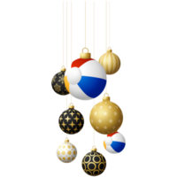 Strandball Weihnachtskugel png